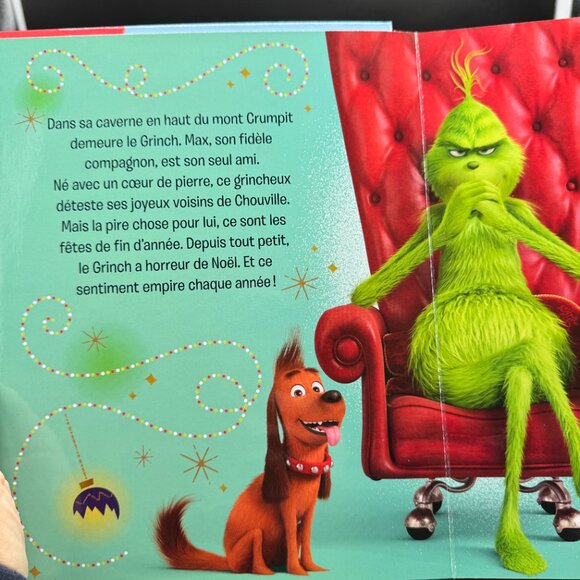 FRENCH Christmas Grinch (Grinceux) Story Book / Game with figurines *READ* - Picture 5 of 14